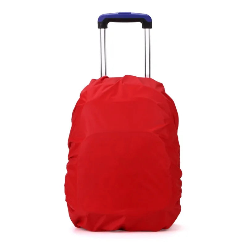 Children's Waterproof Backpack Rain Cover Outdoor Sport Night Cycling Safety Light Rain Cover Case Bag Camping Hiking 35L