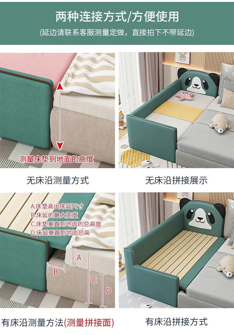 Barrier Stairs Children Beds Single Safety Bedrooms Wooden Kids Bed Mattresses Toddler Luxury Lit Cabane Enfant Home Furniture