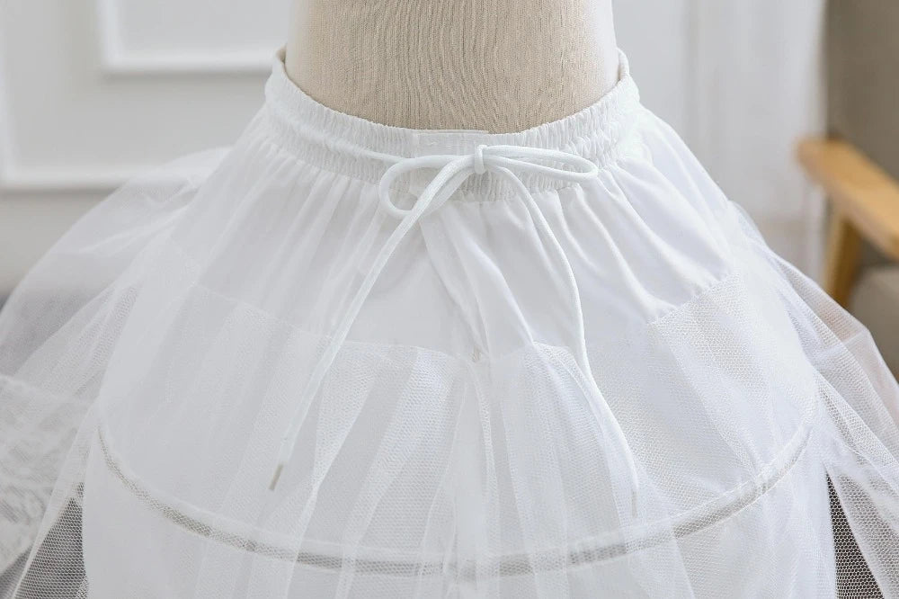 Kids Petticoats For  Flower Girls Dresses Little Crinoline 2 Hoop Skirt Beautiful Petticoat Lolita Skirt Underskirt Vestido