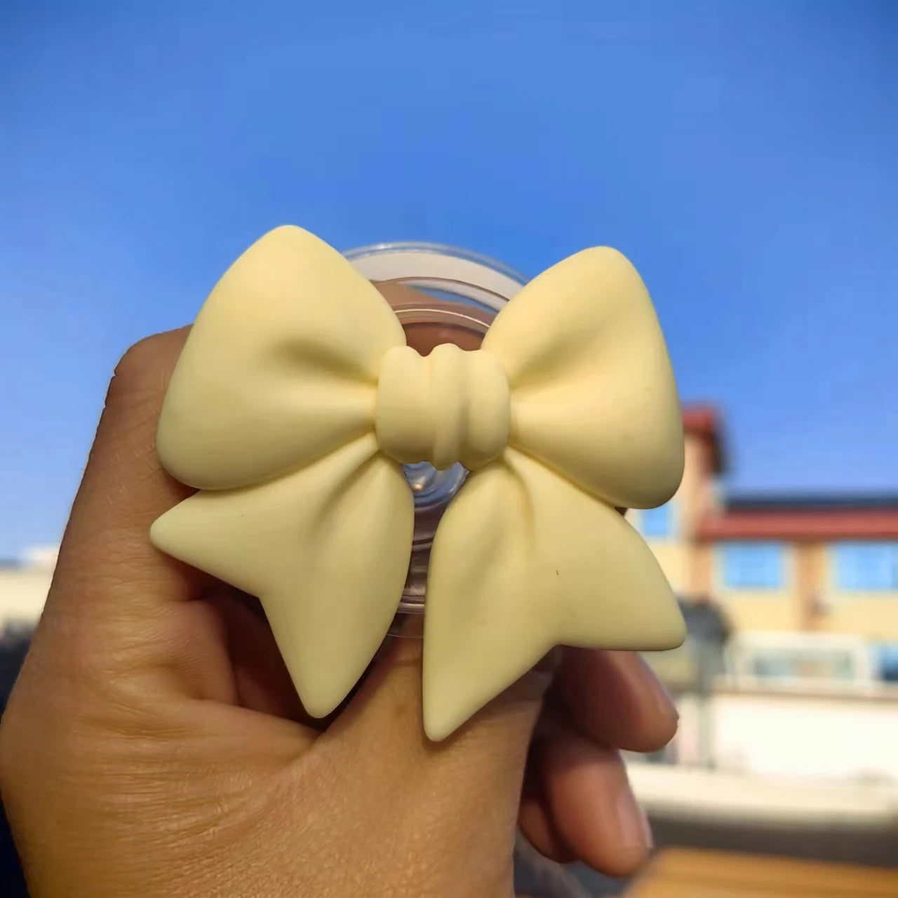 Macaron Color Bow-knot Smart Tok Magnetic Holder For Magsafe Universal Phone Holder Bracket GripTok Stand Socket Lazy Bracket