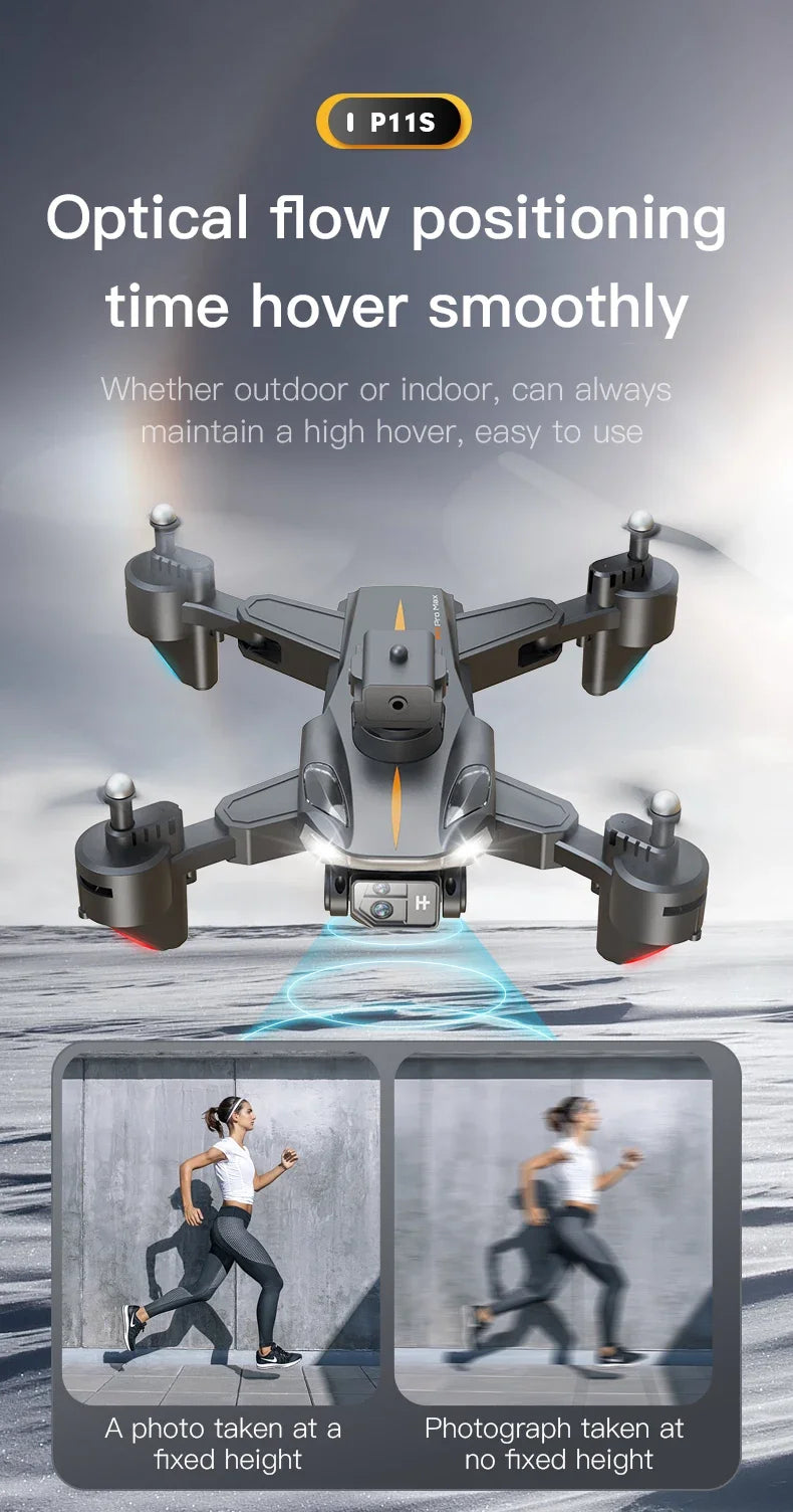 P11S PRO MAX Drone 8K HD Camera GPS Professinal Four-way Intelligent Obstacle Avoidance Foldable Quadcopter RC 5000M Toys Gifts