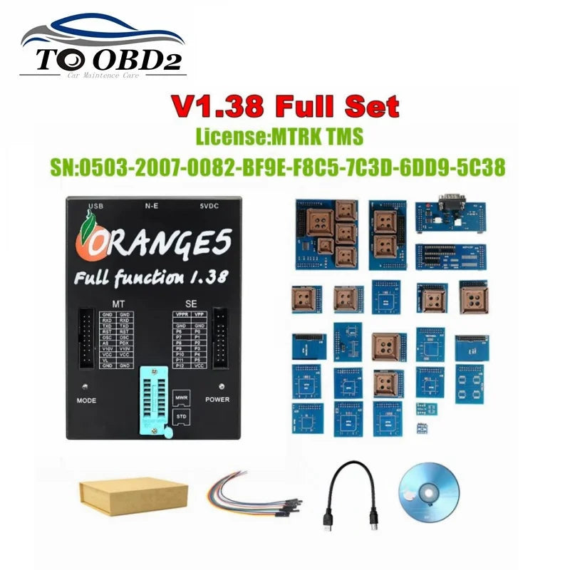 V1.42 V1.38  Full License Orange5 Lowest Price Programmer OEM orange5 With Full Adapter orange5 programmer High Quality Orange 5