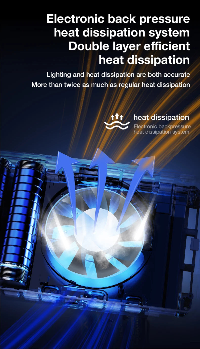 40W LED Camera Light CRI/TLCI 96+ 2700-6200K Bi-Color 6400mAh Photo Studio Video Lamp Handle Portable onCamera Photography Light