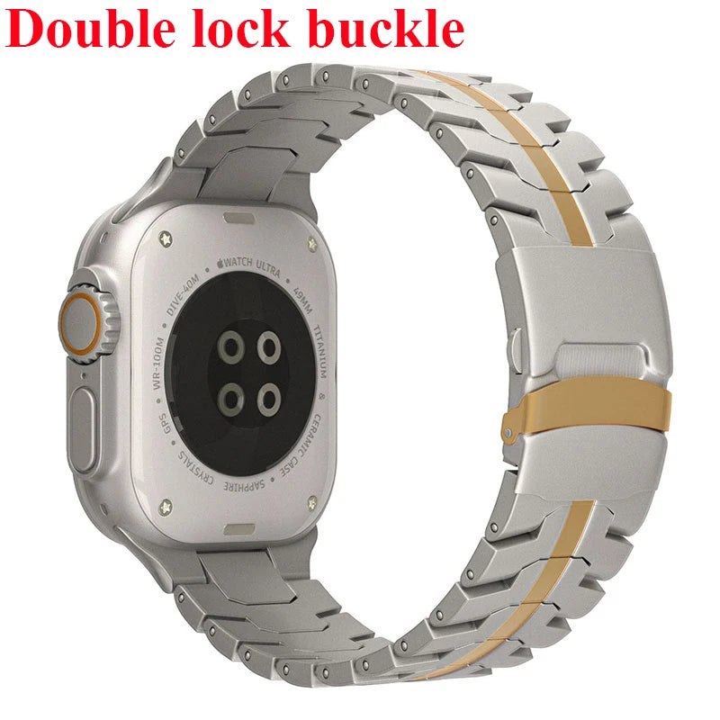 Stainless Steel Strap For Apple Watch Series 11 10 9 8 SE 3 46mm 45mm 42mm 44mm Metal Bracelet Band For iWatch Ultra 3/2/1 49mm