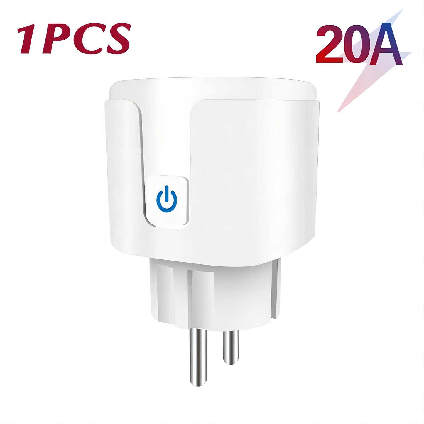 Tuya Smart Home Socket WiFi 20A EU Plug Outlet Remote Control Timer Power Monitor Support Voice Google Home Alexa
