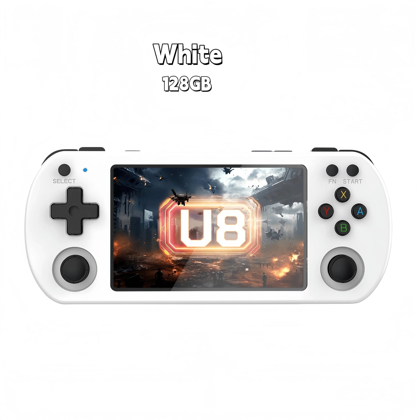 Open Source U8 Retro Handheld Video Game Console Linux System 4.0 Inch IPS Screen Portable Pocket Video Player 128GB Games
