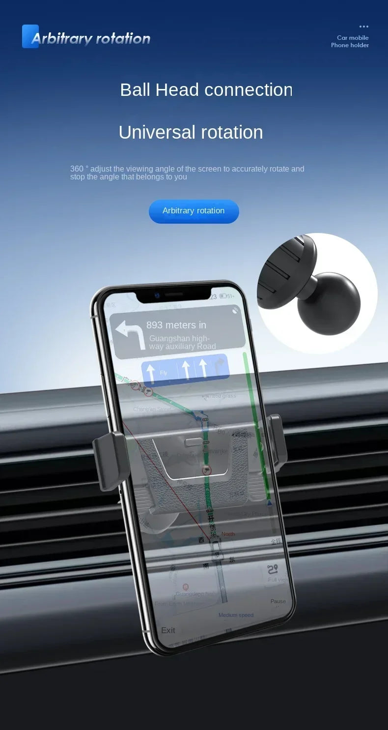 RandGrey Car Phone Holder for Universal Mobile Phone Holder Stand Car Phone Stand for Car Air Outlet Mount Car Cell Phone Suppor