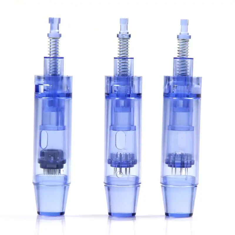 10pcs Professional Blue Bayonet Needles Cartridges 9 12 24 36 42pin  Nano Size For Derma Microneedling Pen A1 Face Skin