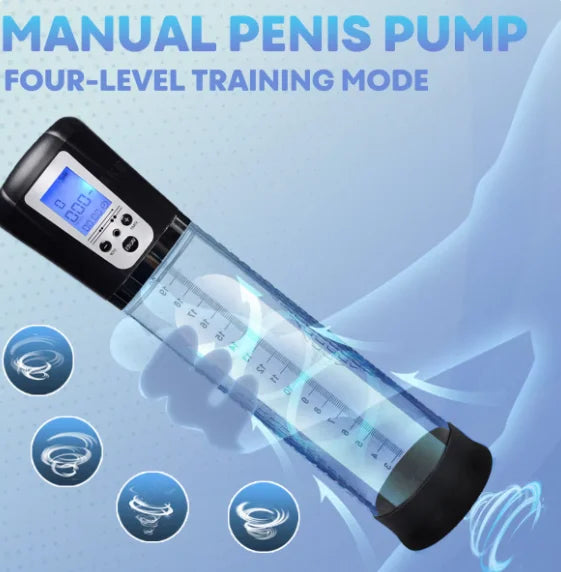 Hannibal LCD Electric Penis Pump Penis Enlargement Extend Pump Penis Trainer Male Masturbators Cup Dick Pump Sex Toys for Men