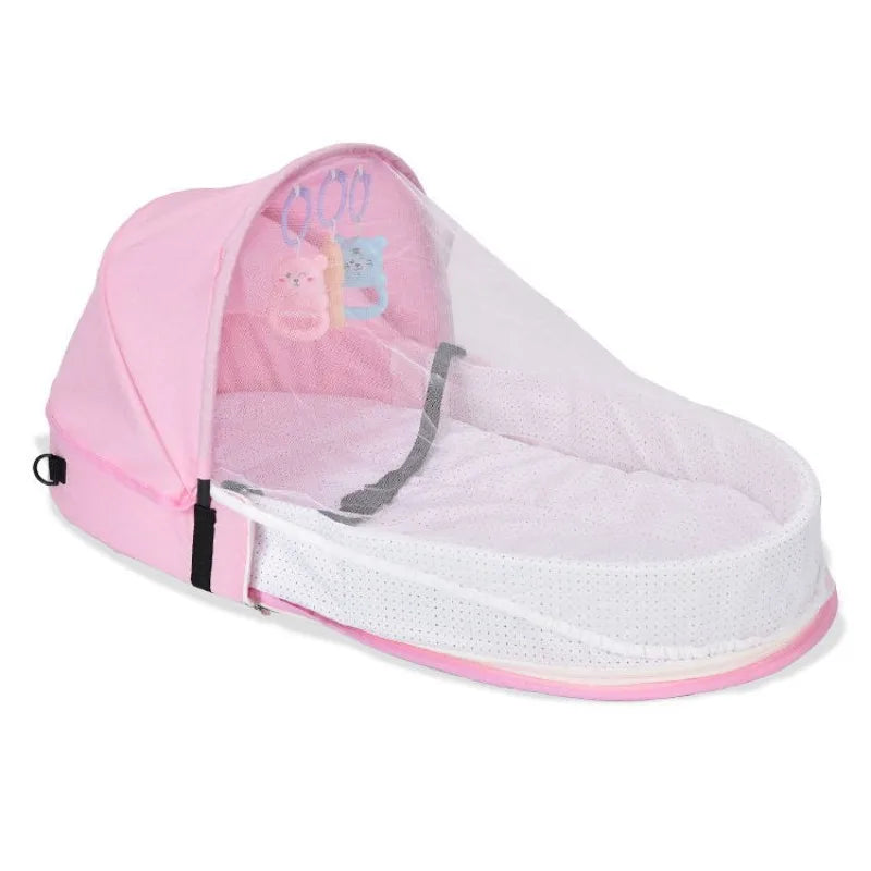 Convenient Folding Anti-pressure Crib Medium Bed Newborn Baby Isolation Bionic Travel Crib
