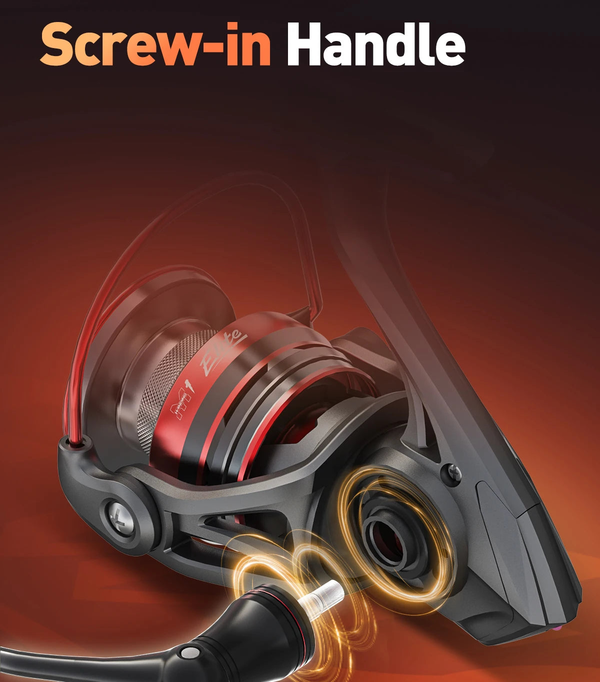 HANDING  ELITE Spinning Reel Max Drag 6kg 5.2:1 Gear Ratio Light Fishing Reel Slow Descent Gear Great Line Laying Spool Reel