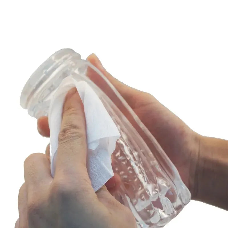 Male Masturbator Cup Soft Silicone Pussy Transparent Vagina Adult Goods Endurance Exercise Vacuum Pocket Cup for Adults Sex Toys