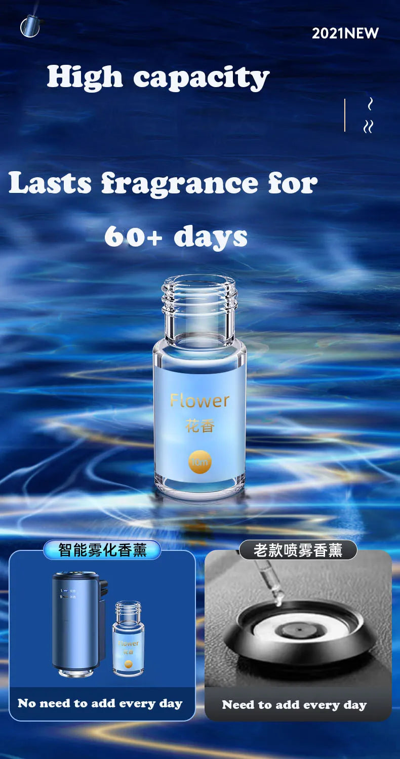 Electric Auto Air Diffuser Aroma Car Air Vent Humidifier Mist Wood Grain Oil Aromatherapy Car Air Freshener Perfume Fragrance