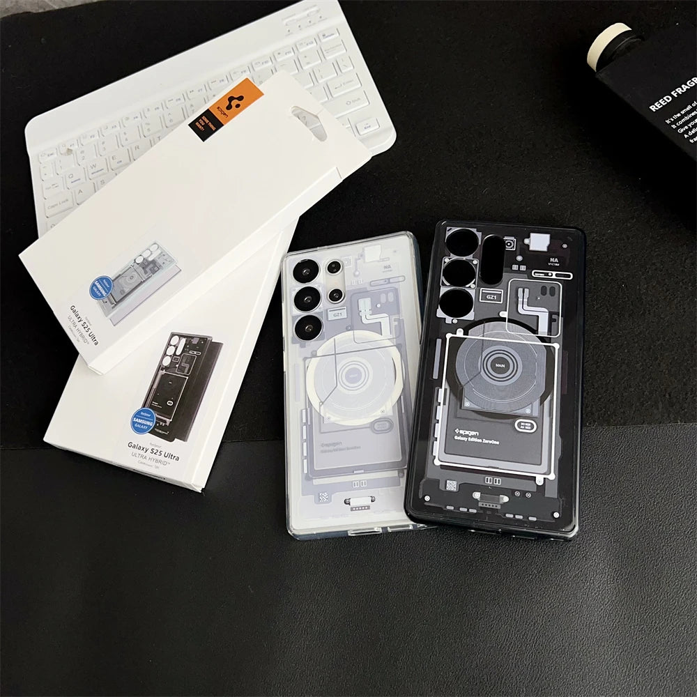 Spigen Ultra Hybrid Magfit Zero One Designs Magnetic Case For Samsung Galaxy S25 Ultra S26 S24 S23 S22 Plus For Magsafe Cover