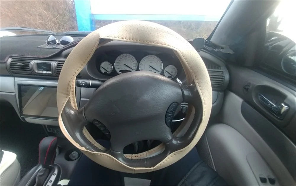 Universal car parts hand sewing steering wheel cover 36 38 40CM for Kia Provo K9 Cross Carens CUB Trackster Ray K2 Naimo