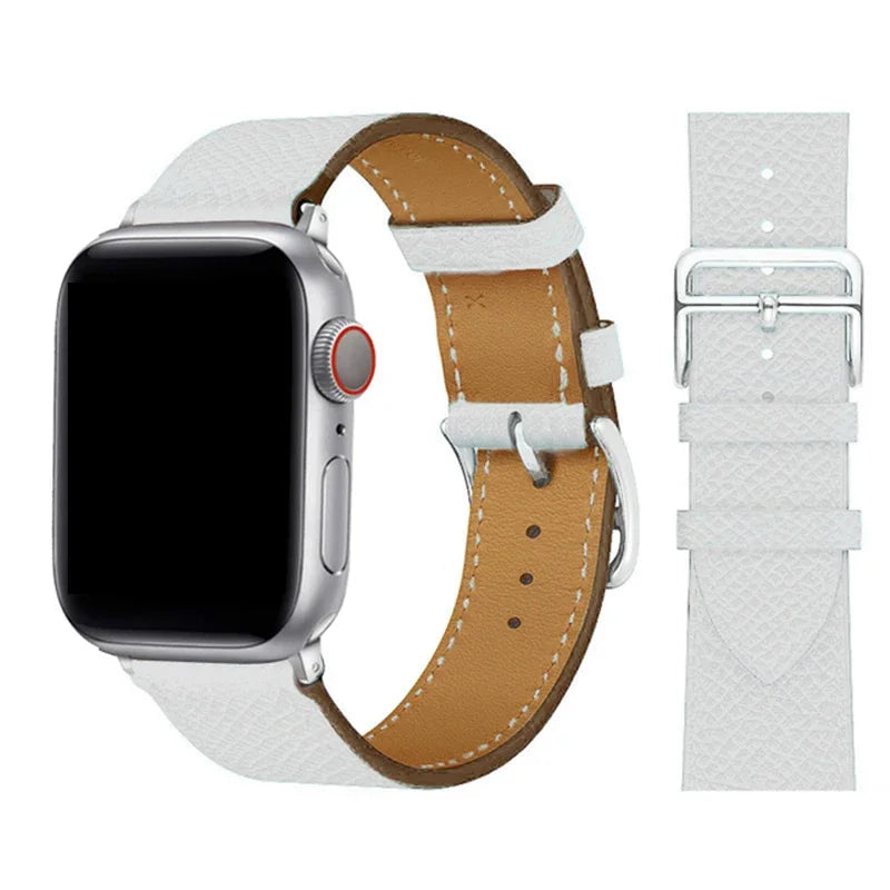 Leather Loop Band for Apple Watch Ultra 49mm 45mm 40mm Sport Strap Wristband Bracelet for IWatch Series 10 9 8 7 6 3se 42mm 46mm