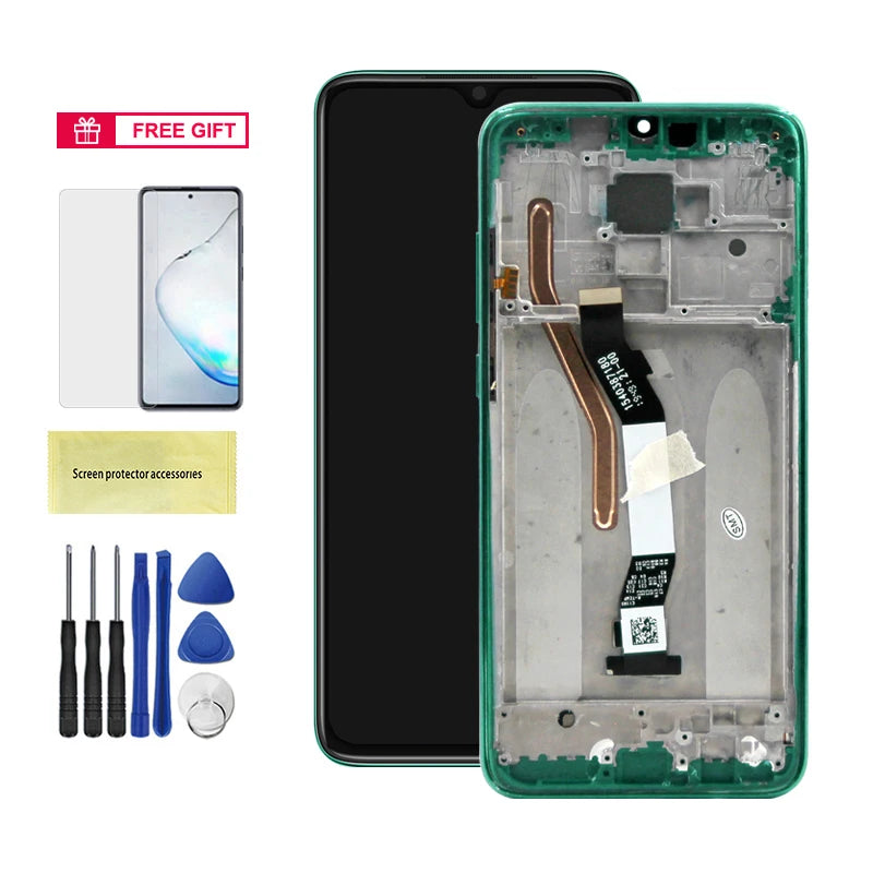 6.53" for Xiaomi Redmi Note 8 Pro LCD Display Touch Screen Assembly For Redmi Note8 Pro M1906G7I Screen Replacement with Frame