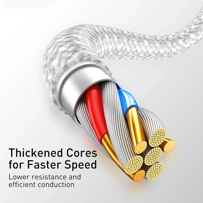 20W PD USB to Lightning Charger Cable for iPhone 14 13 12 11 Pro Max Mini Fast Charge for Apple X XS XR 8 Plus SE Braided Cable