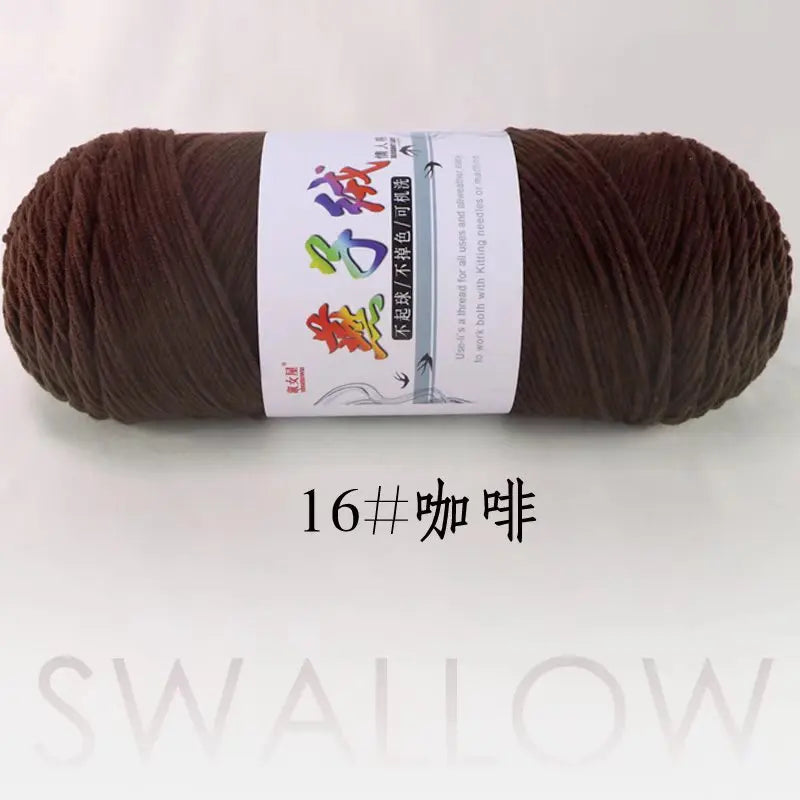 1Pc 200g Milk Cotton yarn for hand knitting Acrylic Crocheting Thread Yarn Crochet Doll sweater bag blanket slipper