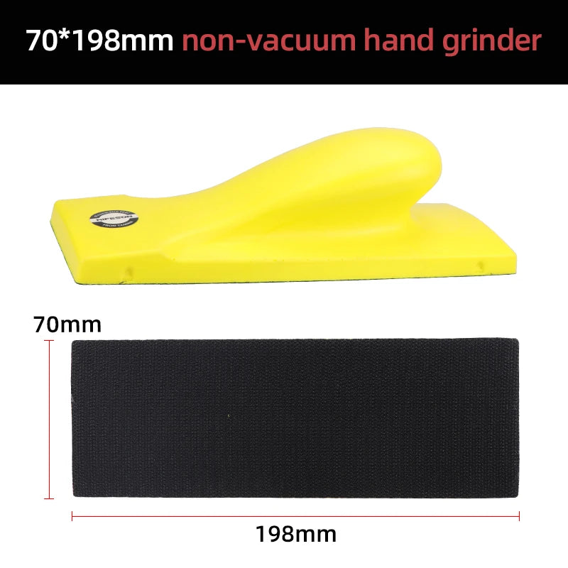 HIFESON Handheld Sander Manual Sandpaper Tool Sanding Block Dust Extraction Hand Polisher Grinding Machine For Metal Wood Work