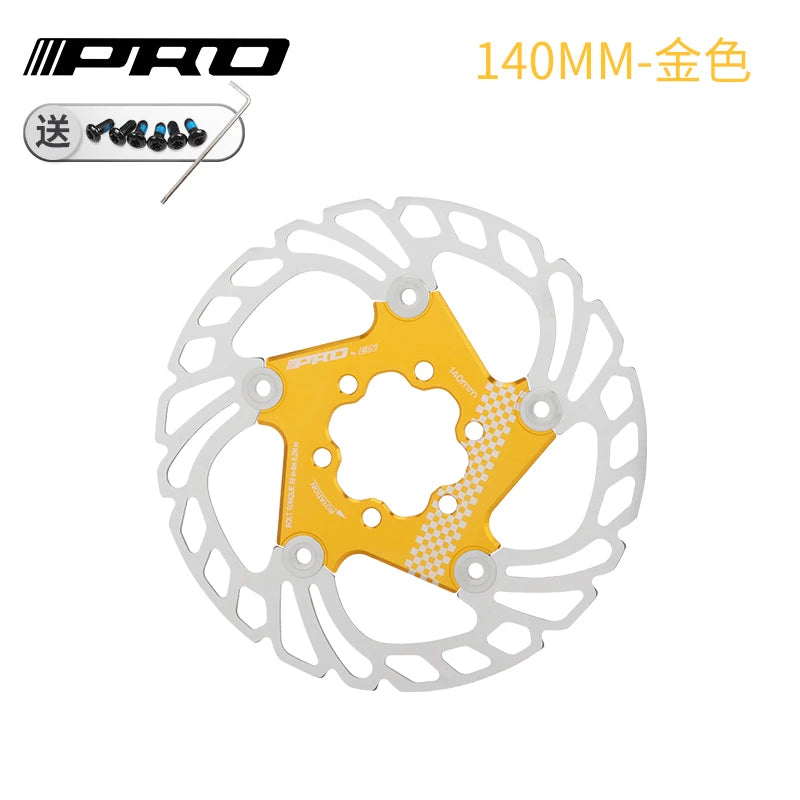 IIIPRO MTB Cooling Disc Brake Heat Dissipation  6 Inch 140/160/180/203mm Rotor Down Hill Floating Bicycle Brake Rotor