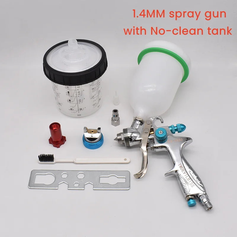 TV-800 high-quality classic spray paint gun HVLP with 1.7 2.0 nozzle, equipped with no cleaning cup