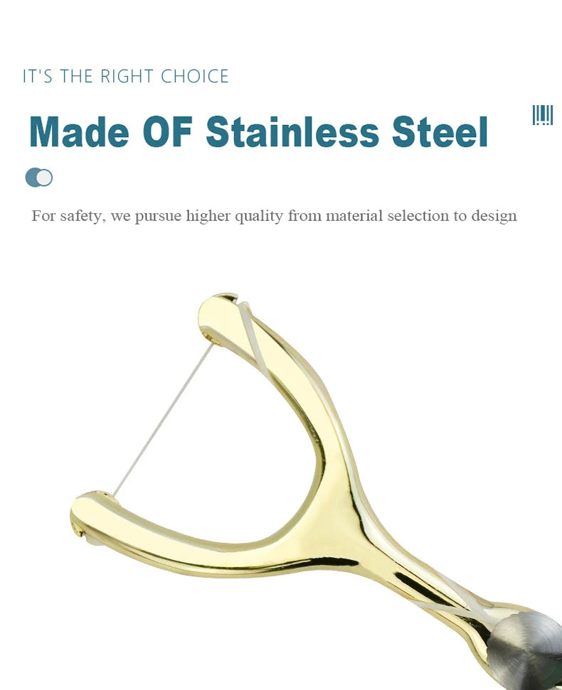 Replaceable Dental Floss Stainless Steel Y Shape Floss Holder Reusable Toothpick Portable Hilo Dental Floss Dental Teeth Sticks