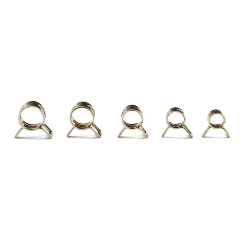 75 PCS Zinc Plated Spring Hose Pipe Clamp Air Clip Clamp ( 6mm 7mm 8mm 9mm 10mm)