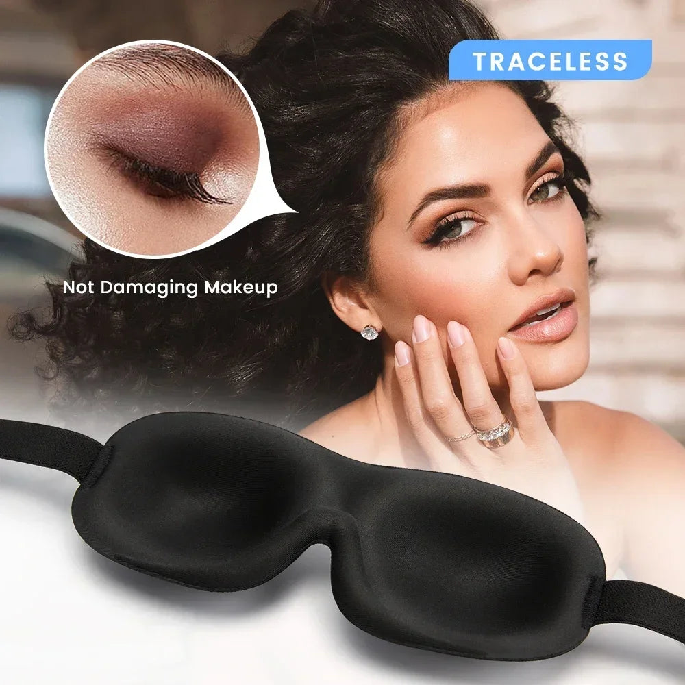 3D Sleeping Eye Mask Shading Breathable Eye Cover Natural Sleeping Eye Mask Memory Foam Block Night Mask Blindfold for Sleep