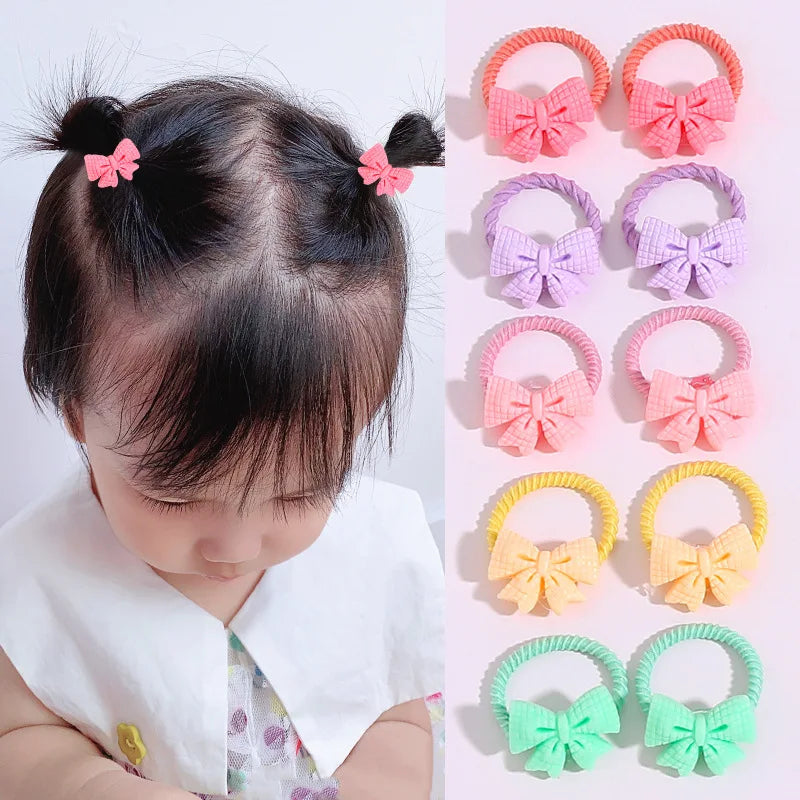 Children's Rubber Bands Do Not Harm Hair Girl Headbands Korean Baby Accessories Rings Tie Rubber Bands Little Girl Headbands