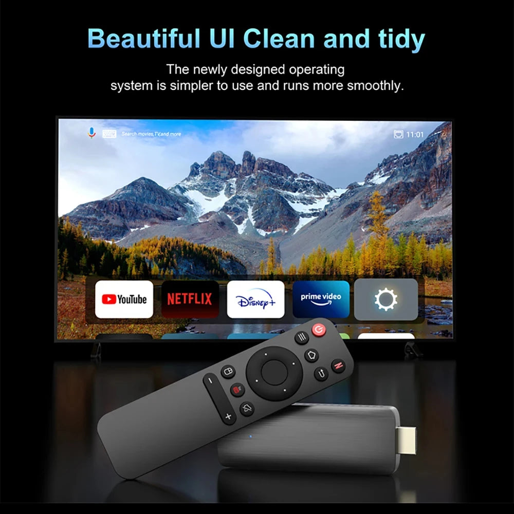 TV Stick Android10 HDR 4K 1080P WiFi 6 2.4/5.8G Smart TV Sticks For Google YouTube NETFLIX  Media Player BT5.0 Smart TV Box