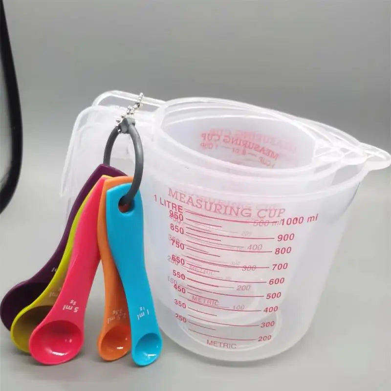 Measuring Volume Beaker Kitchen Baking Tools 250/500/1000ml Baking Liquid Measuring Cups PVC Scale Cup Plastic