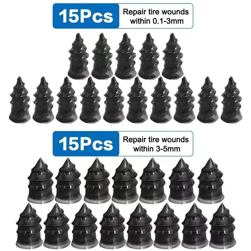 QuickFix RapidSeal Tire Repair Kit: 60pcs Durable Rubber Screw Plugs - Easy DIY Puncture Seal For All Vehicles accessories