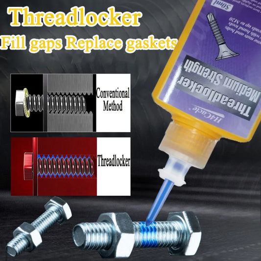 50ml Threadlocker Anaerobic Glues Anti Loose Screw Glues Fastening Sealant Quickly Cured Thread Locking Agent Sealant for Screws