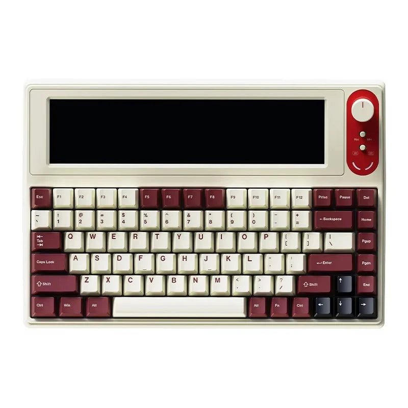 AJAZZ AKP846 Mechanical Keyboard Wired With Screen Programming Custom Driver QMK Open Source 10.1-Inch Color Screen Office Game