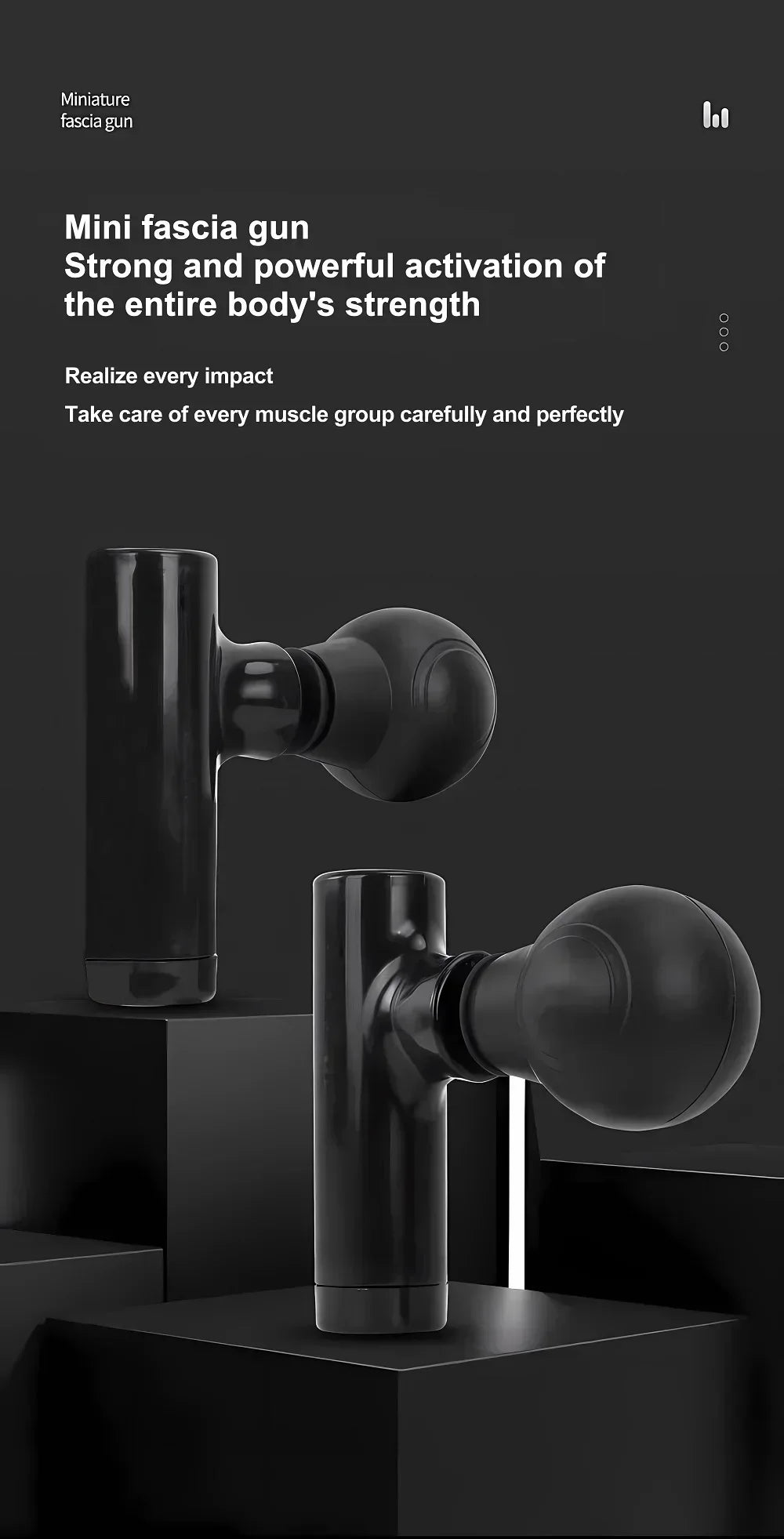 Hot Mini Fascial Massage Gun  Massager For Body Neck Back Deep Tissue Muscle Relaxation Pain Relief Tool Small Handheld Portable