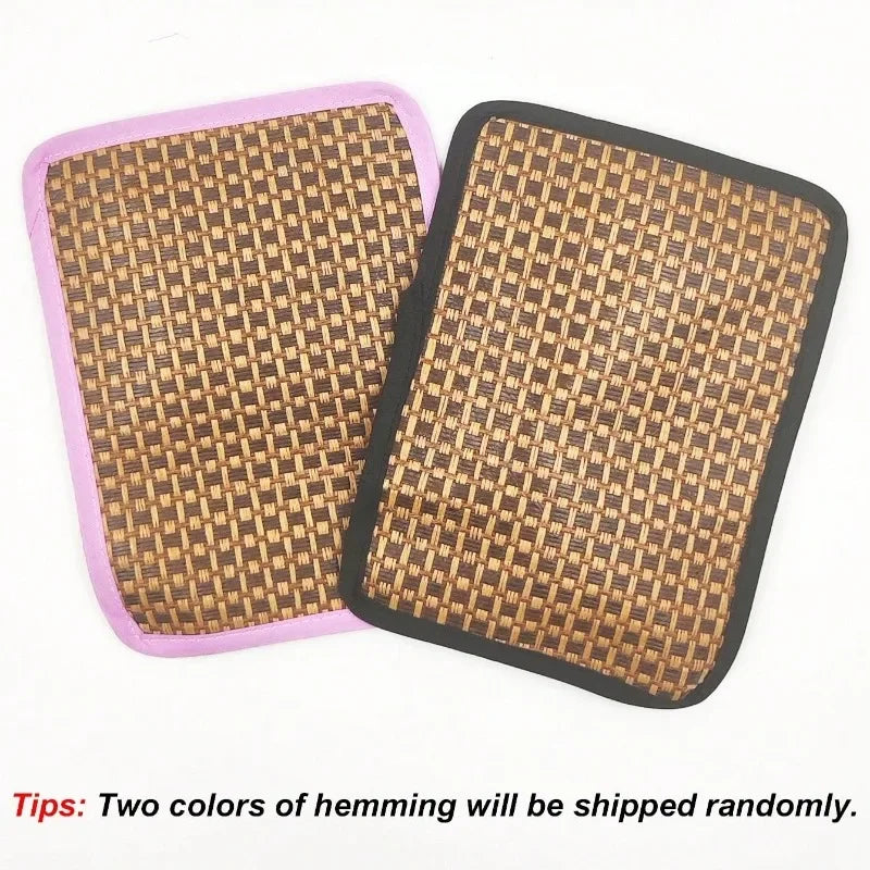 Print Sleep Bed House Rectangle Mat with Rattan Mat for Pet Small Animal Dogs Cat Rabbit Squirrel Guinea Pig Hamster All Seasons