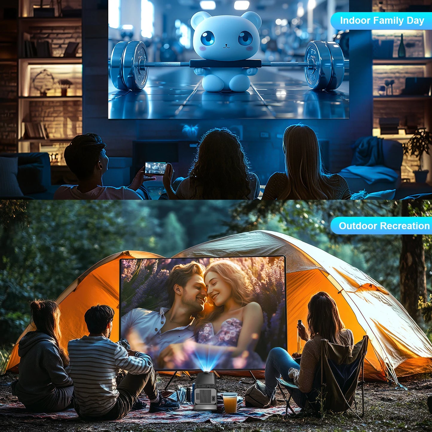 Magcubic Netflix Officially Licensed Android 13 HY320 NTV Mini Projector With Amlogic S950D4 1080P 500ANSI Dual WiFi BT5.2 Voice