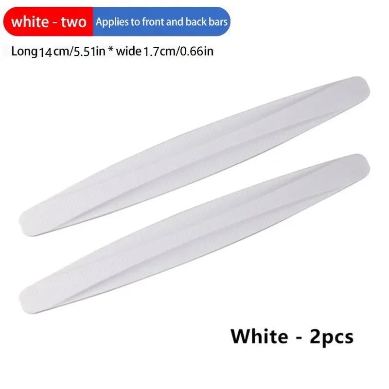 New scratch resistant adhesive protective strip for the universal bumper of automobiles adds aesthetic accessories to the car