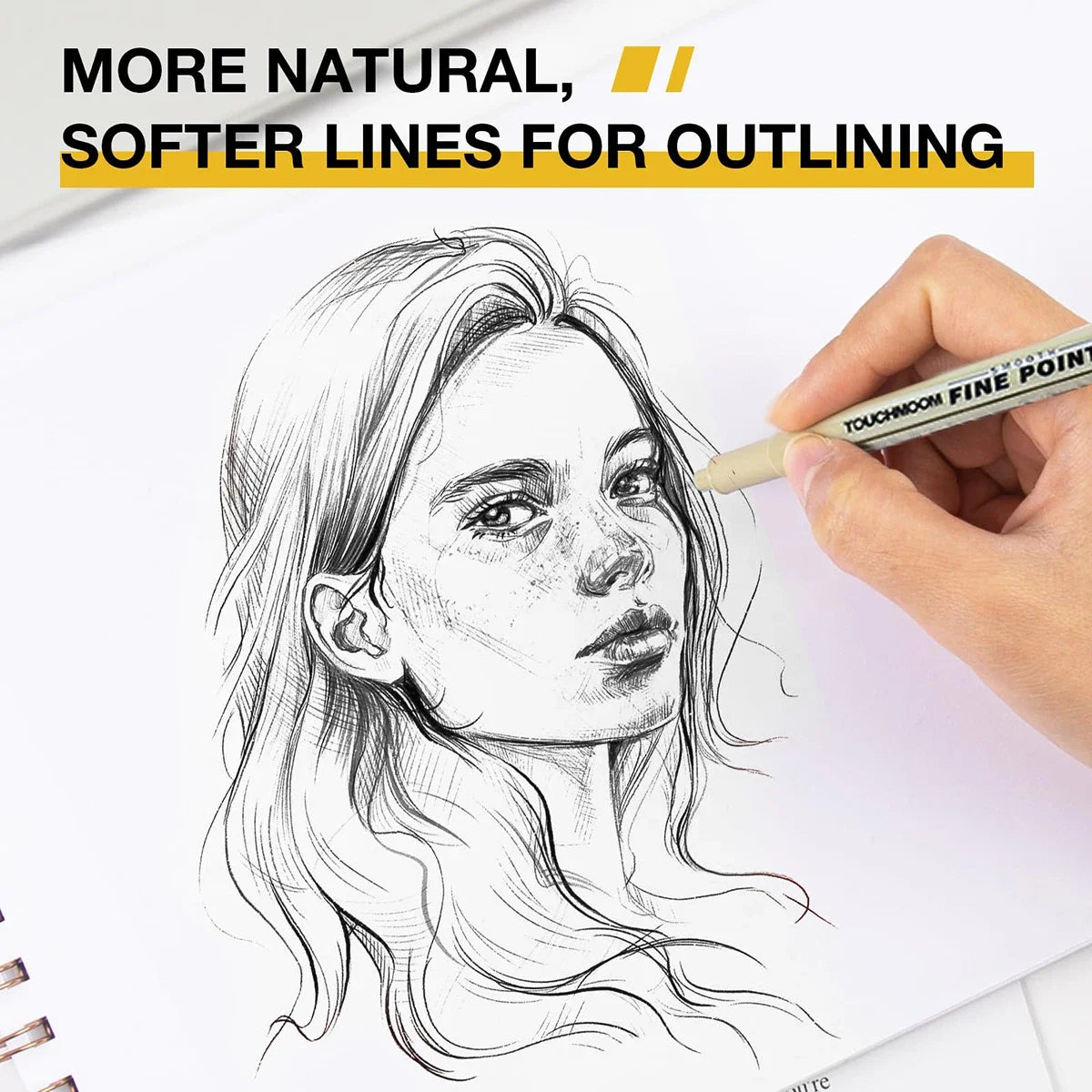 6-12Pcs/Set Hook Needle Pen Hand-painted Fineliner Sketch Pen Student Study Office Supplies Special Stationery Art Supplies