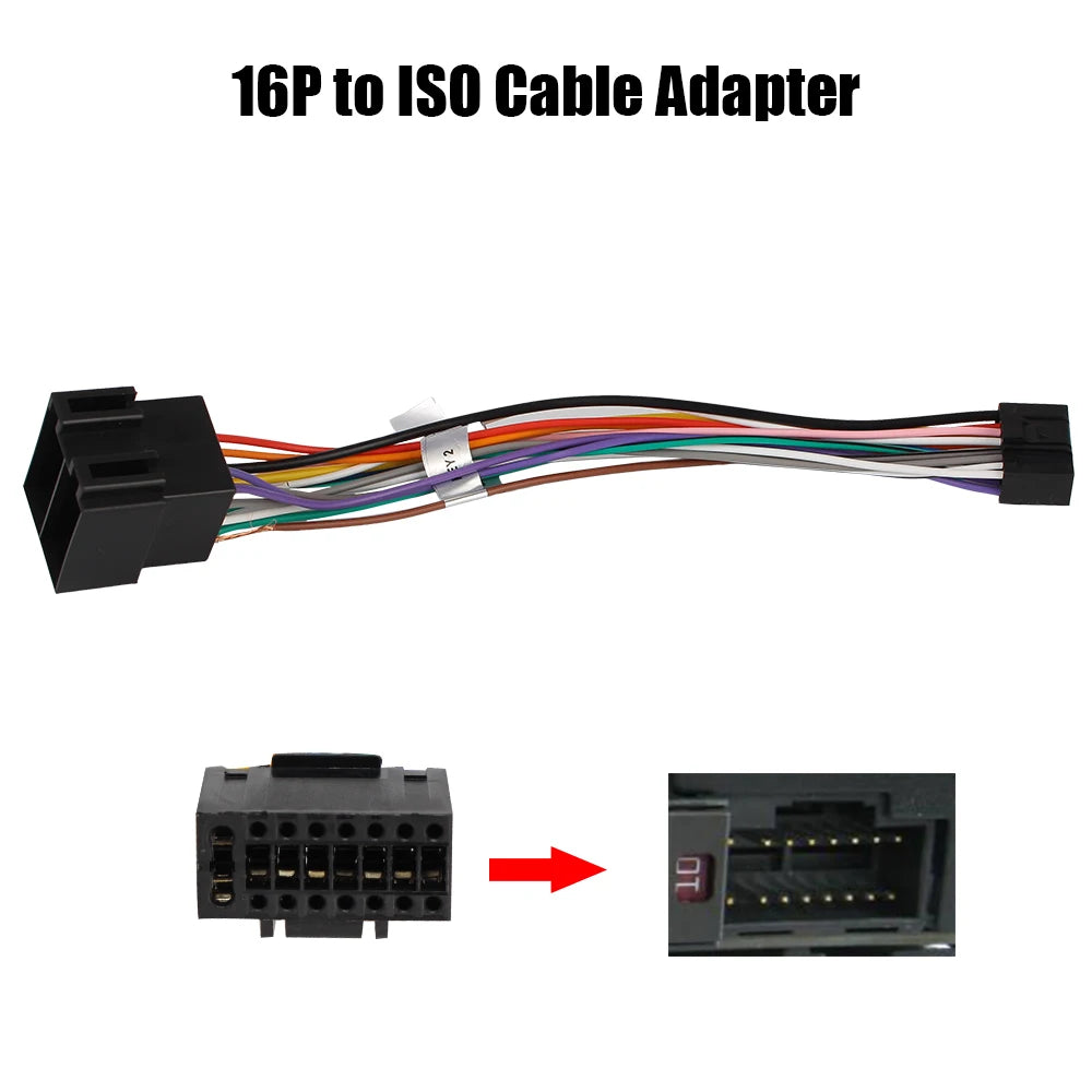 16 Pin Plug Cable ISO Standard Connector Adapter Car Stereo Radio For ALPINE Wire Harness Adaptor Car Wire Cable Adapter