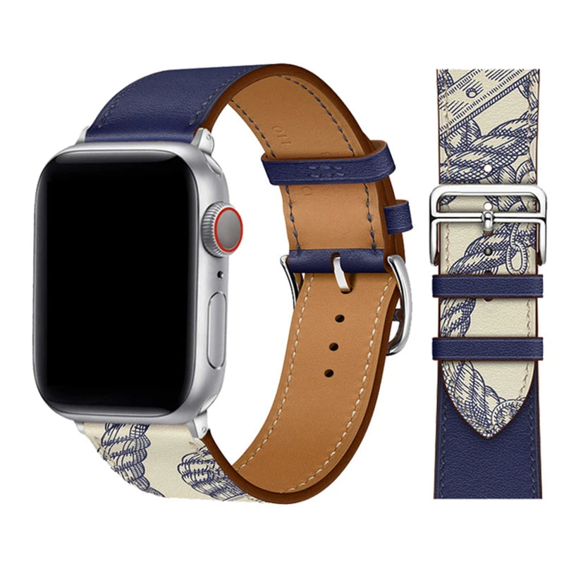 Leather Loop Band for Apple Watch Ultra 49mm 45mm 40mm Sport Strap Wristband Bracelet for IWatch Series 10 9 8 7 6 3se 42mm 46mm