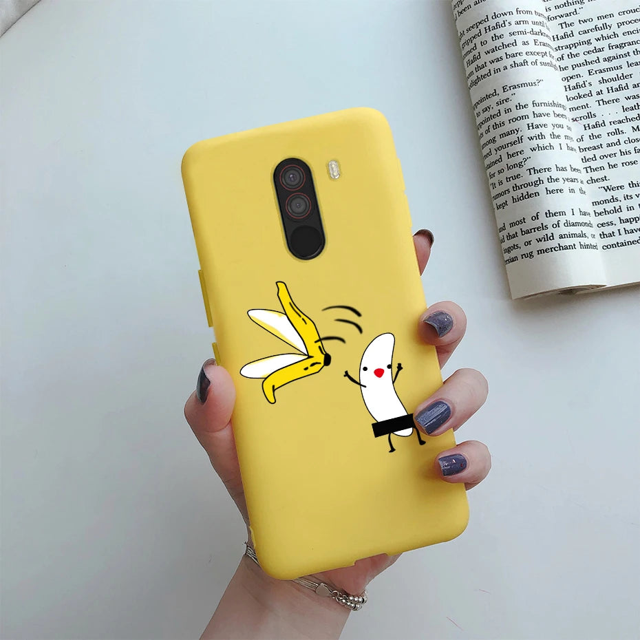 For xiaomi Pocophone F1 Case Poco F1 Cute Cat Cartoon Cover Silicone Soft TPU Phone Case For xiaomi Pocophone F1 Global F 1 Case