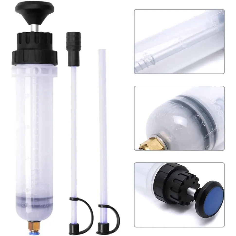 500CC Car Oil Fluid Extractor Portable Needle Tube Automotive Fuel Brake Liquid Extraction Transfer Filling Syringe Car Oil Pump