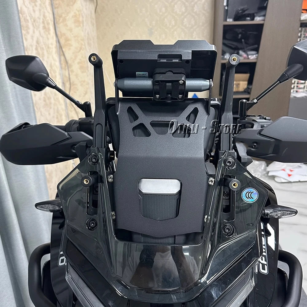 New 2023 Motorcycle For CFMOTO 800 MT 800MT 800mt Windshield Stand Holder Phone Mobile Phone GPS Navigation Plate Bracket 22mm