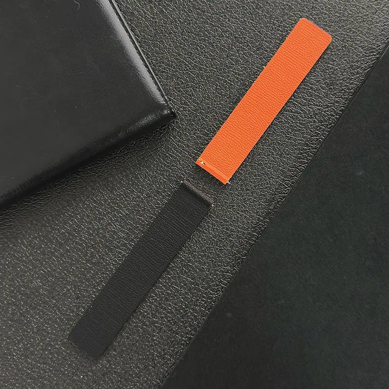 Magnetic Loop Strap For Samsung Galaxy Watch 7/6/5/4 Classic Silicone Lychee pattern 18mm 20mm 22mm Bracelet HUAWEI GT3-4-5 Band