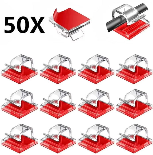 Charging Data Line Network Cable Finishing Line Clip Power Line Fixed Clip Self-Adhesive Pipe Line Alignment Multi-Purpose Clip