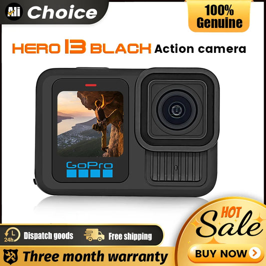 GoPro HERO 13 Black Action Camera HyperSmooth6.0 5.3K60fps Video 27MP Go Pro13 helmet Vlog Sport Camera
