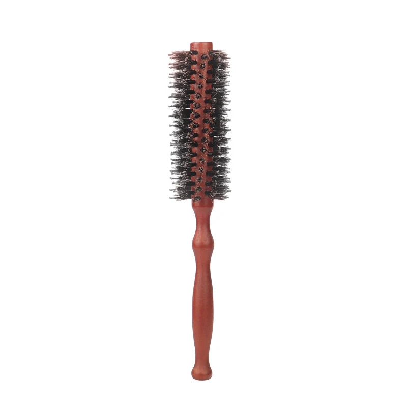 6 Types Curly Hair Comb Hairdressing Styling Tools Wooden Handle Bristle Rolling Hairbrush Combs
