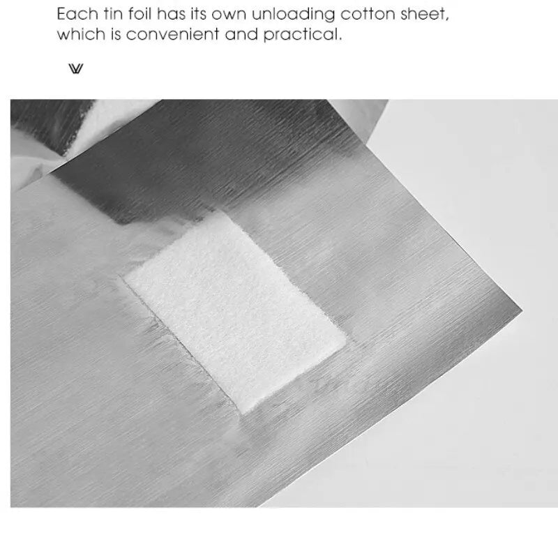 100pcs Bag Aluminum Foil Nail Polish Immersion Nail Polish Nail Removal Wrap Nail Towel Gel Nail Polish Remover Nail Polish Tool